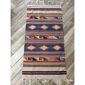 Southwestern Runner Rug Woven Accent‎ Rug Colorful Tribal Design 29" x 59"